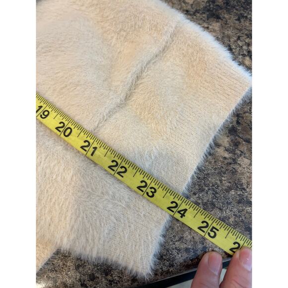 Kut from the Kloth Cream Soft Plush Open Front Cardigan Large - Picture 7 of 7